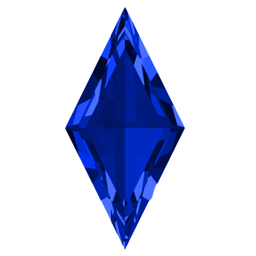 Lozenge FAB Lab-Grown Blue Sapphire Gems