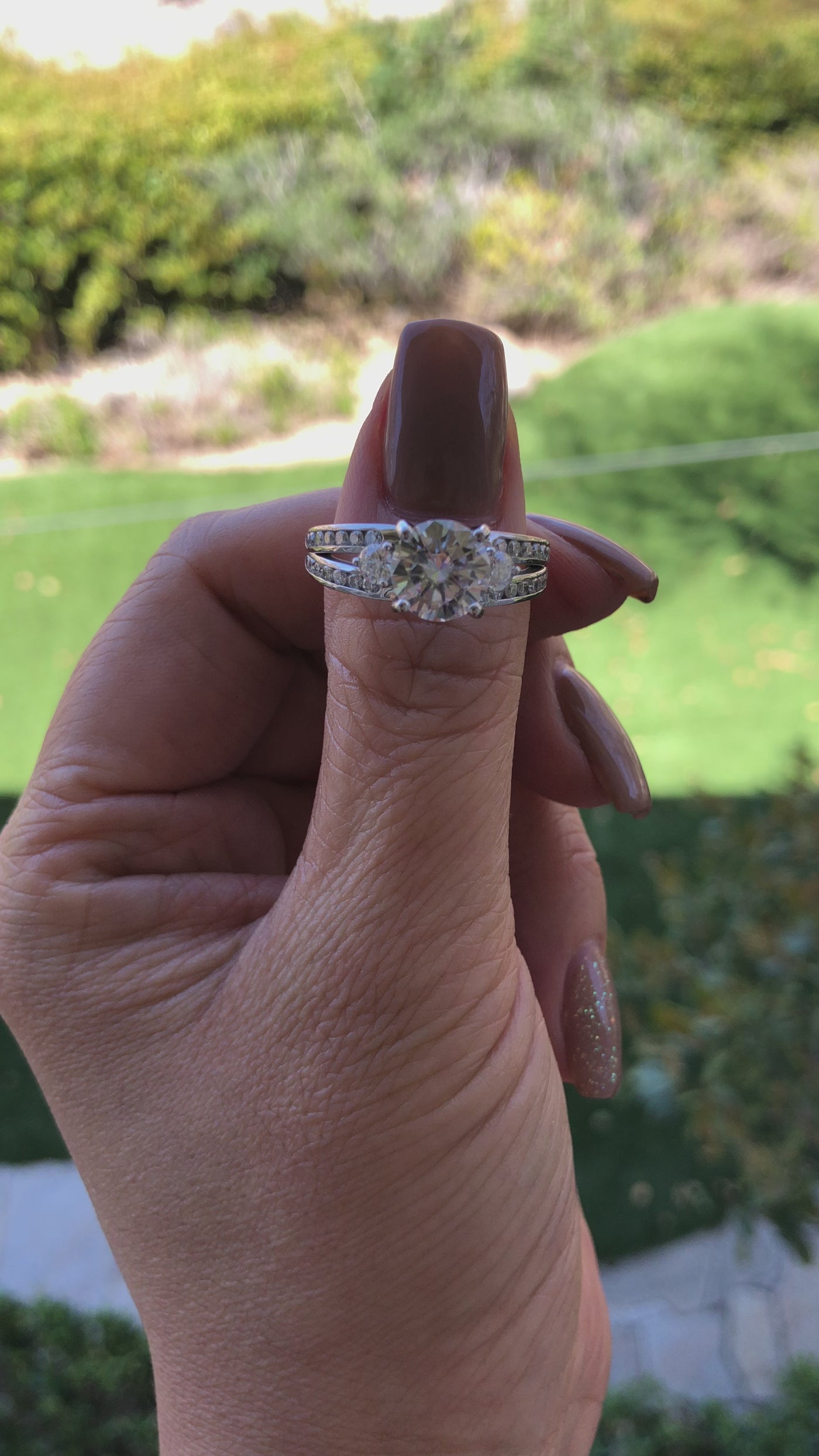 3 Stone Halo w/ split shank band, please help me find a wedding band to  match!!!