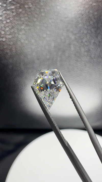 Shield Diamond Faceted FAB Moissanite Loose Stone