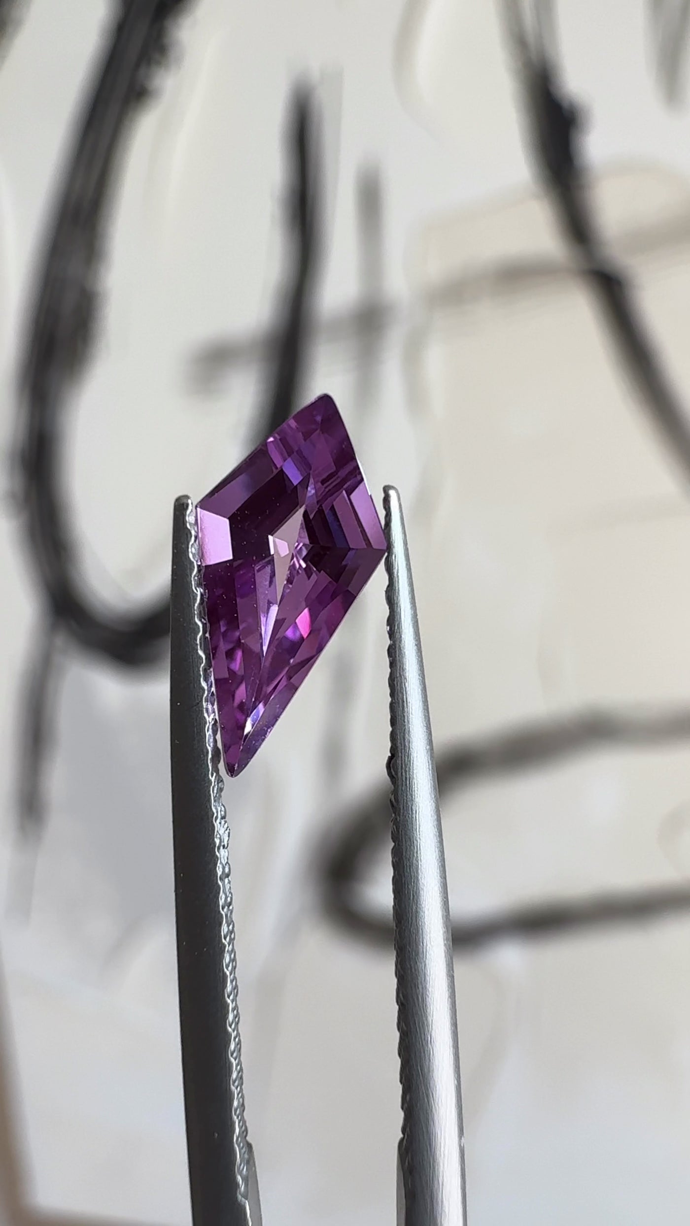 Kite FAB Lab-Grown Purple Sapphire Gems