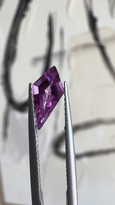Kite FAB Lab-Grown Purple Sapphire Gems