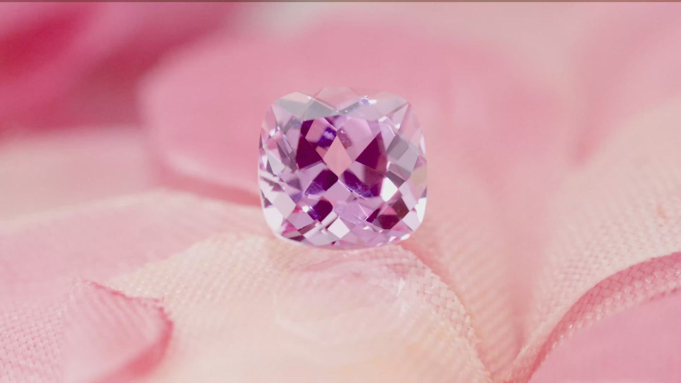 Cushion FAB Lab-Grown Pink Sapphire Gems