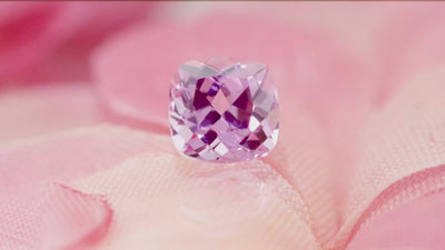 Cushion FAB Lab-Grown Pink Sapphire Gems