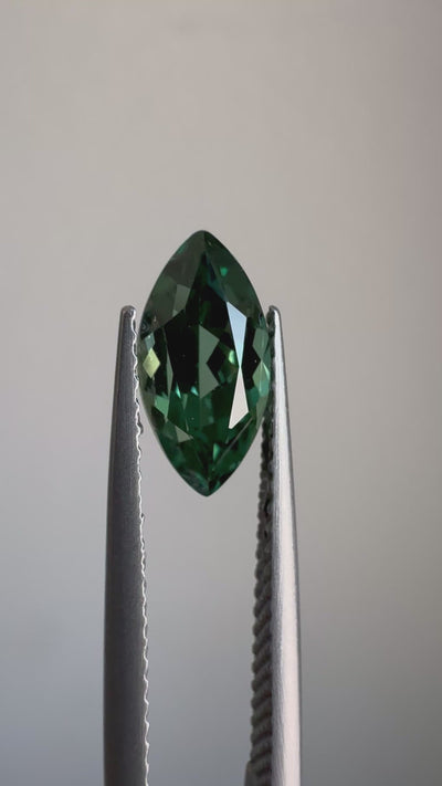 Marquise FAB Lab-Grown Green Sapphire Gems
