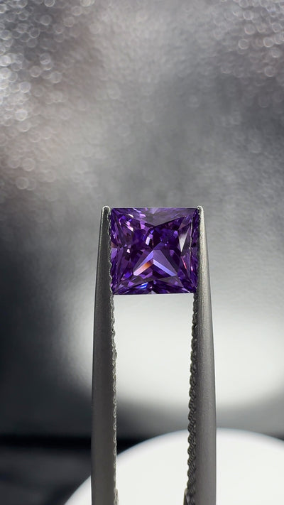 Princess FAB Lab-Grown Purple Sapphire Gems