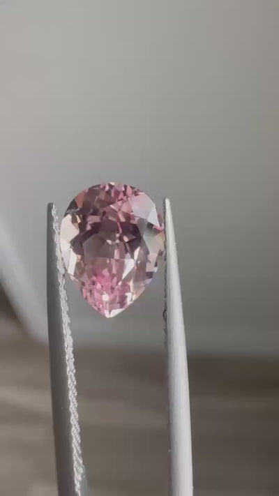 Pear FAB Lab-Grown Pink Sapphire Gems