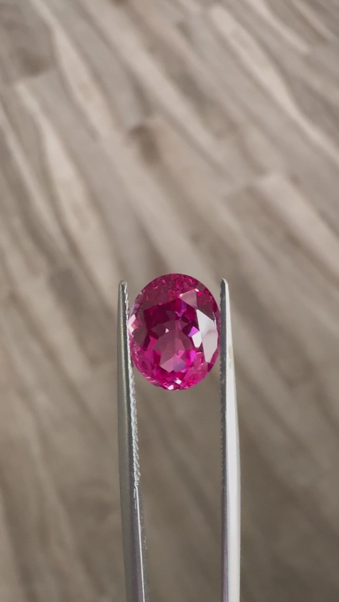 Oval FAB Lab-Grown Pink Sapphire Gems
