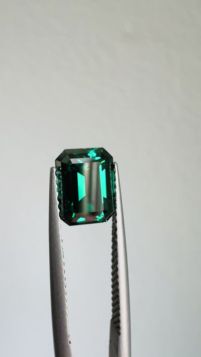 Emerald Step Cut FAB Green Moissanite Loose Stone