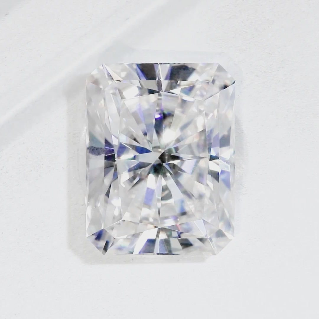 Radiant Diamond Faceted FAB Moissanite Loose Stone