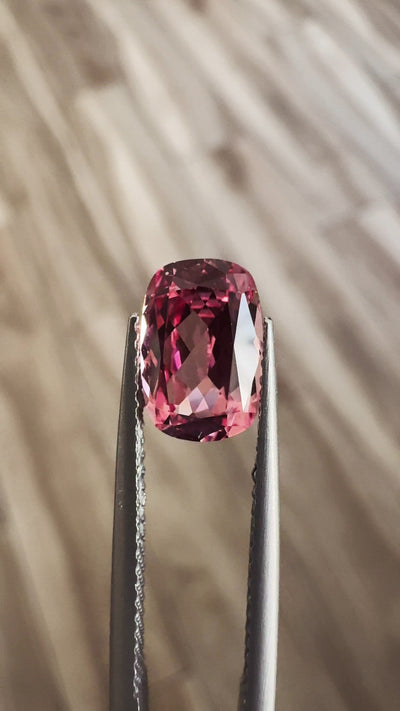 Antique Cushion FAB Lab-Grown Champagne Sapphire Gems