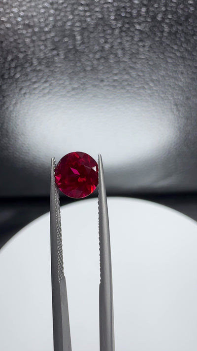 Round FAB Lab-Grown Ruby Gems