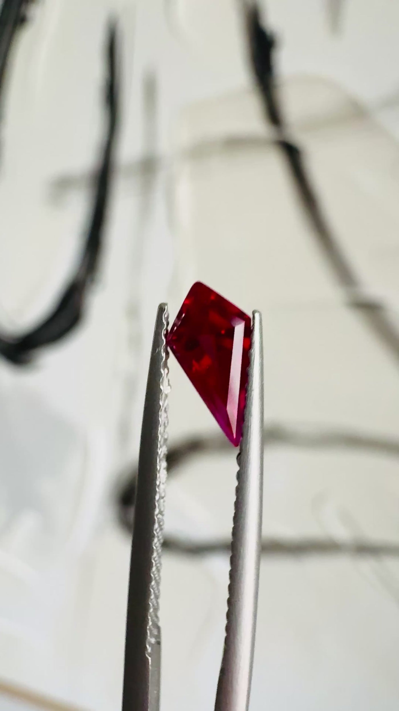Kite FAB Lab-Grown Ruby Gems