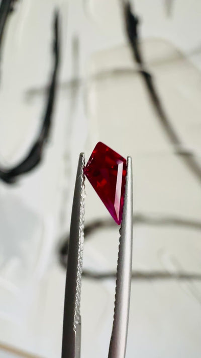 Kite FAB Lab-Grown Ruby Gems