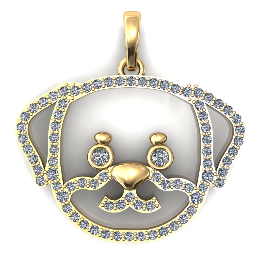 Rottweiler Furbaby Pendant
