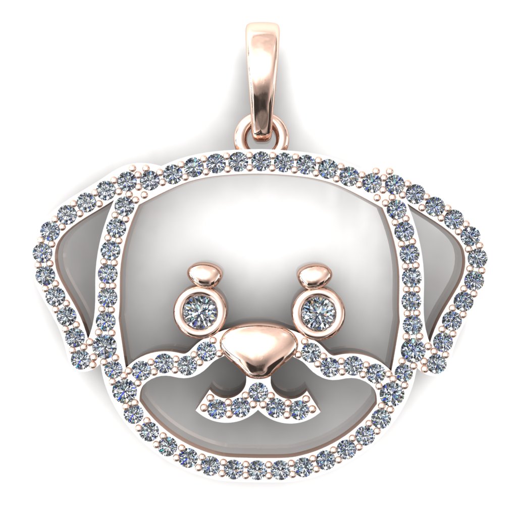 Rottweiler Furbaby Pendant