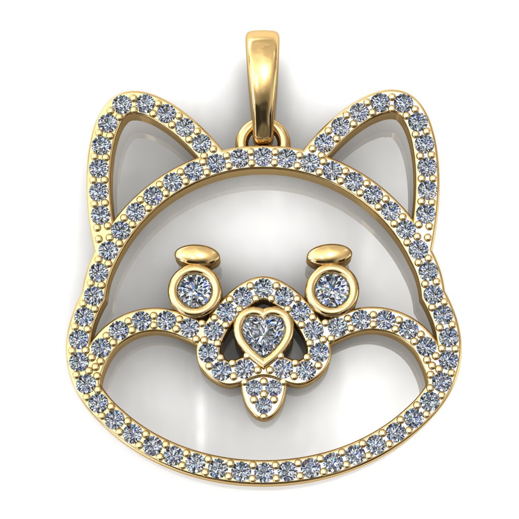 Shiba Inu Furbaby Pendant