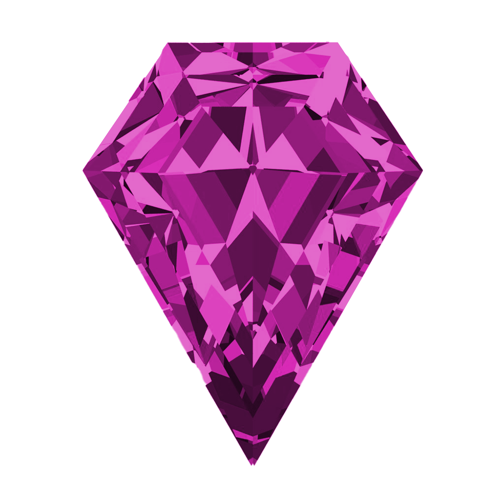 Shield FAB Lab-Grown Pink Sapphire Gems