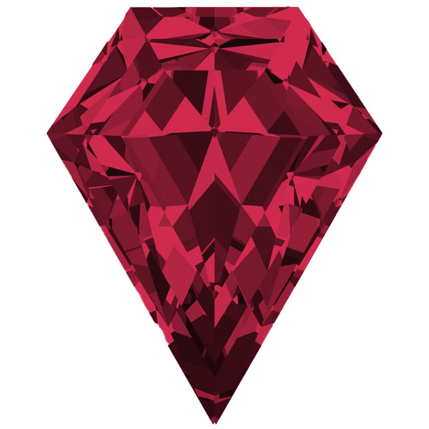 Shield FAB Lab-Grown Ruby Gems
