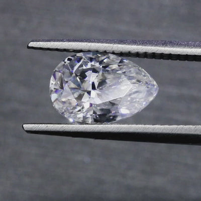 Pear Diamond Faceted FAB Moissanite Loose Stone