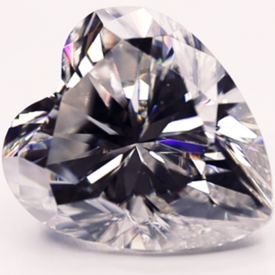 Heart FAB Moissanite Loose Stone by Fire Brilliance – FIRE