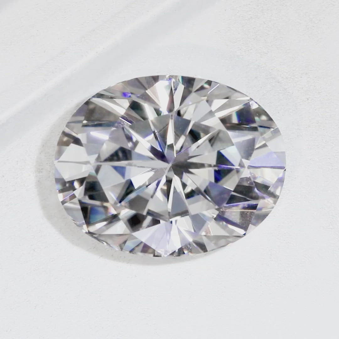 Oval Diamond Faceted FAB Moissanite Loose Stone