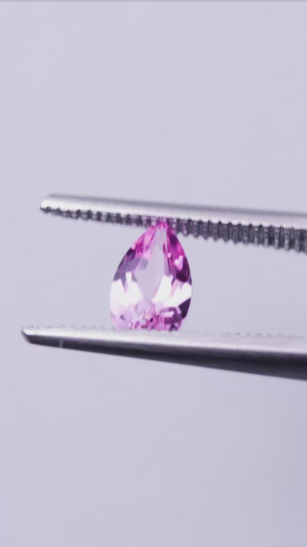 Pear FAB Lab-Grown Pink Sapphire Gems
