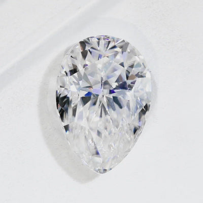 Pear Diamond Faceted FAB Moissanite Loose Stone