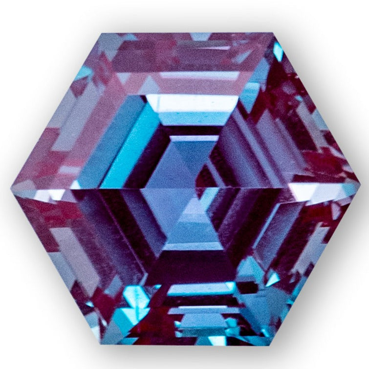 Hexagon FAB Lab-Grown Alexandrite Gems