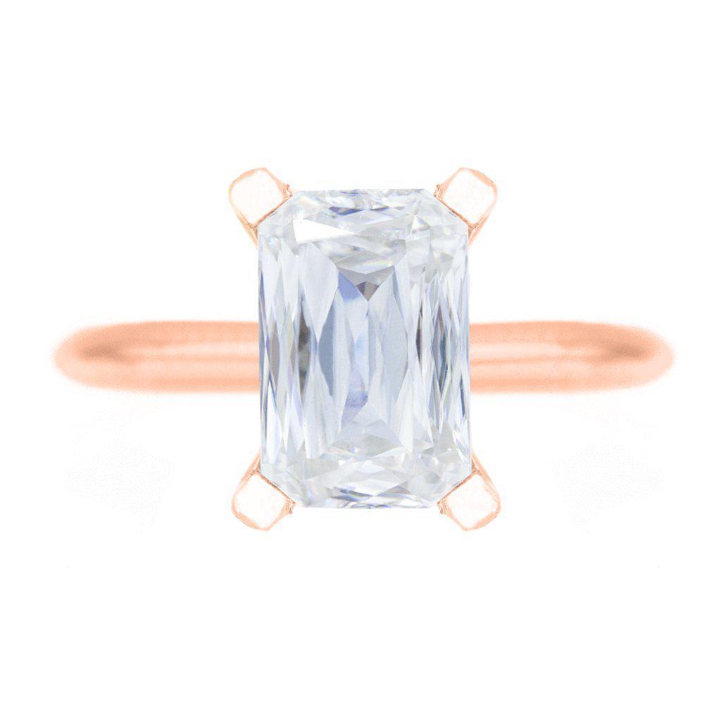 Criss Cut Heirloom FAB Moissanite 4 Prongs FANCY Solitaire Ring-Solitaire Ring-Fire & Brilliance ®