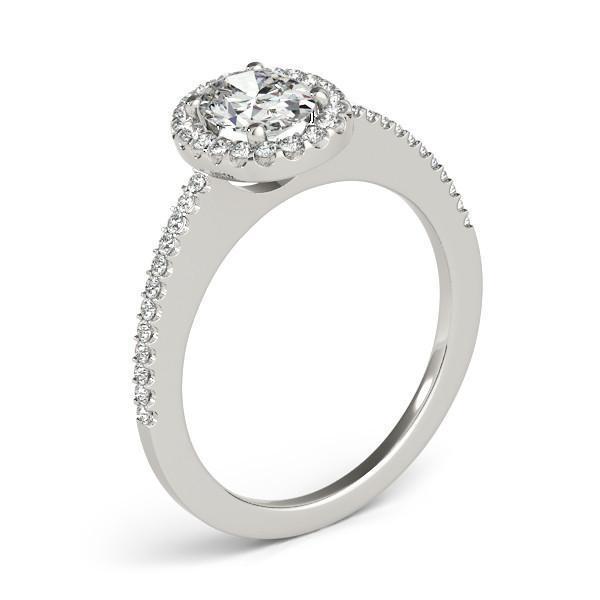 Alana Oval Moissanite Halo Engagement Ring-Custom-Made Jewelry-Fire & Brilliance ®