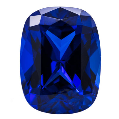 Antique Cushion Chatham Lab-Grown Blue Sapphire Gems-Chatham Lab-Grown Gems-Fire & Brilliance ®