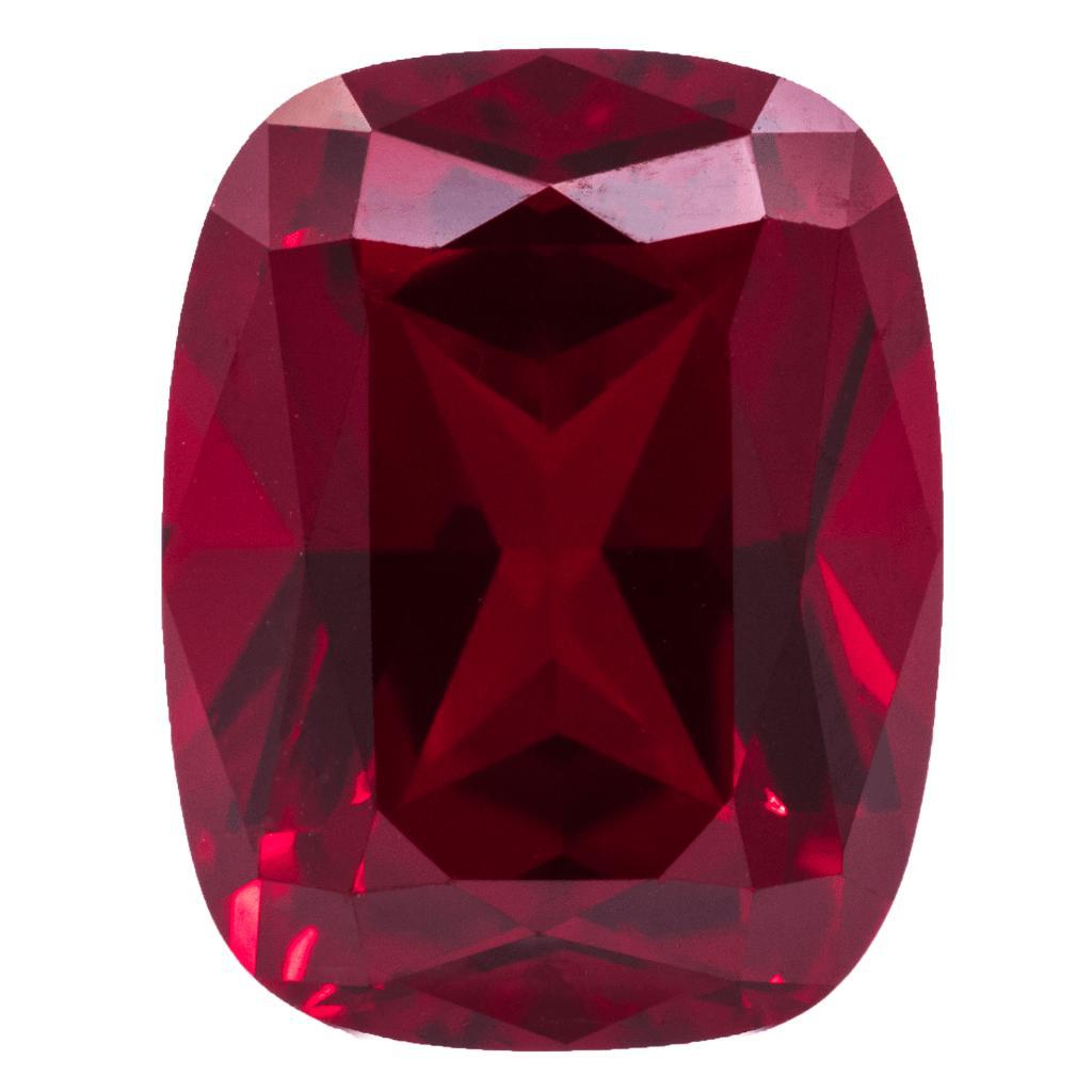 Rubygems Pattern Antique Cushion FAB Lab-Grown Ruby Gems – FIRE & BRILLIANCE