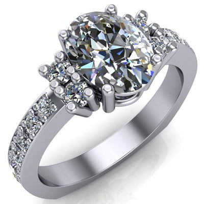 Arcadia Oval Diamond Channel Under Bezel Engagement Ring-Custom-Made Jewelry-Fire & Brilliance ®