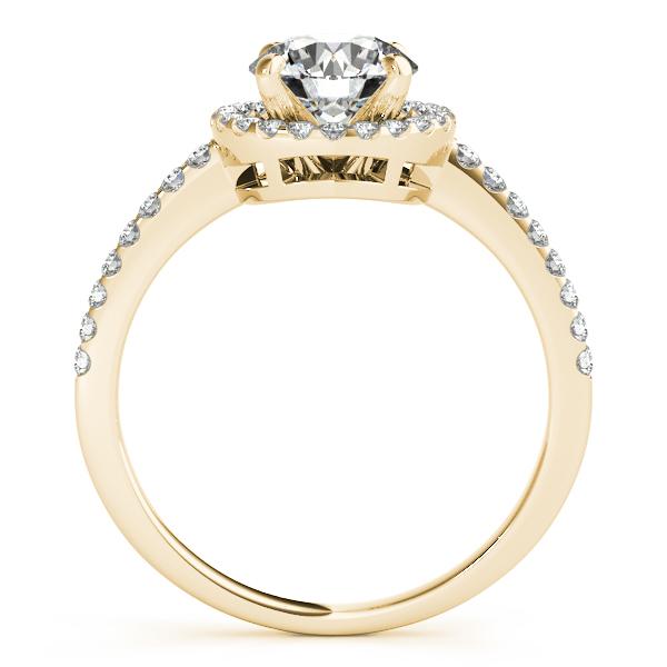 Auden Round Moissanite Halo Engagement Ring-Custom-Made Jewelry-Fire & Brilliance ®