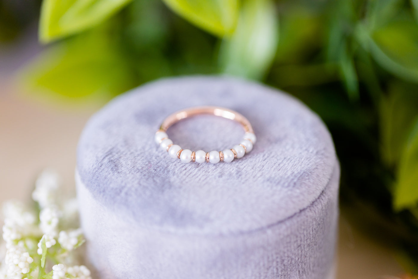 Cultured Pearl Gift Set: 2 Rings & 1 Pair of Earrings