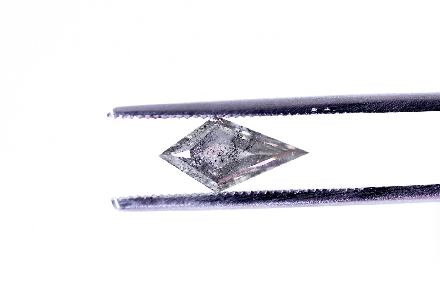 Salt & Pepper Kite Step Cut Diamond Faceted FAB Moissanite Loose Stone