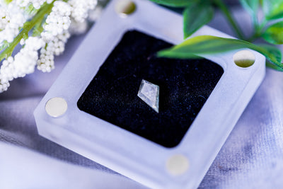 Salt & Pepper Kite Step Cut Diamond Faceted FAB Moissanite Loose Stone