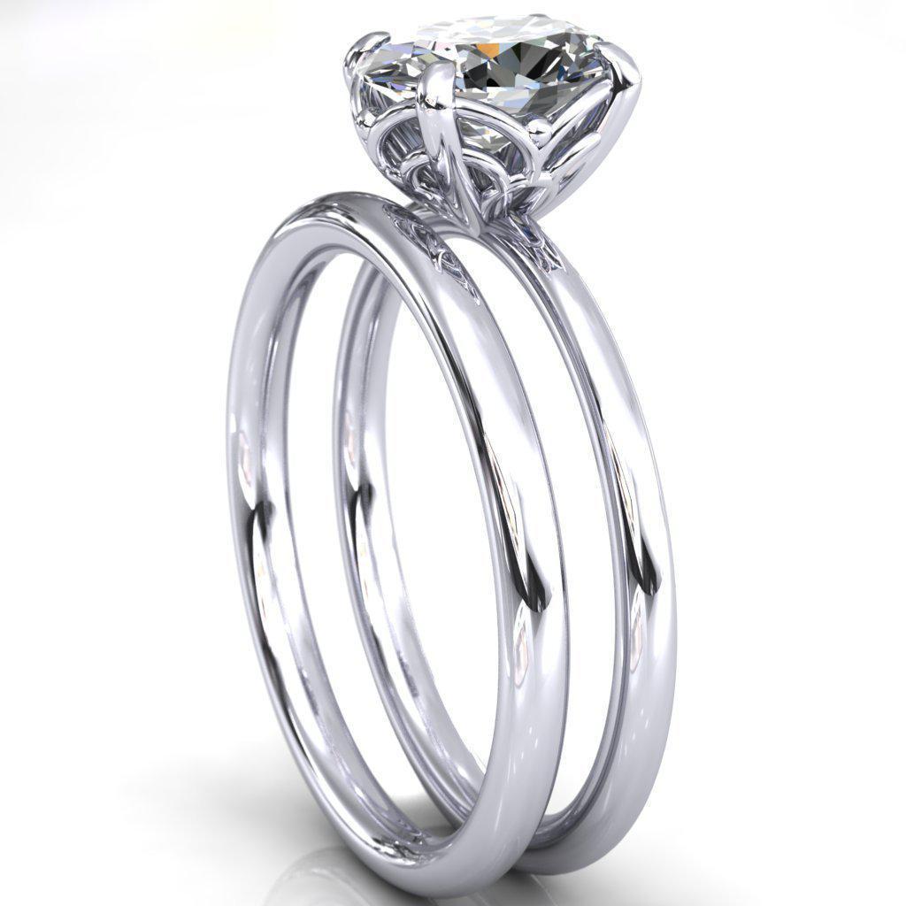 Sphere Ring Intersection Bond Oval Center Stone Arches With Intersection Spheres Engagement Rin ...