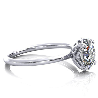 Bond Oval Moissanite Arches With Intersection Spheres Engagement Ring-Custom-Made Jewelry-Fire & Brilliance ®