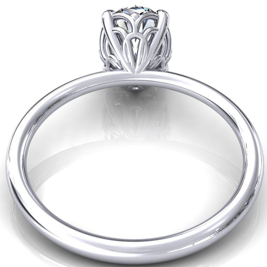 Sphere Ring Intersection Bond Oval Center Stone Arches With Intersection Spheres Engagement Rin ...