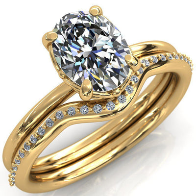 Sphere Ring Intersection Bond Oval Center Stone Arches With Intersection Spheres Engagement Rin ...