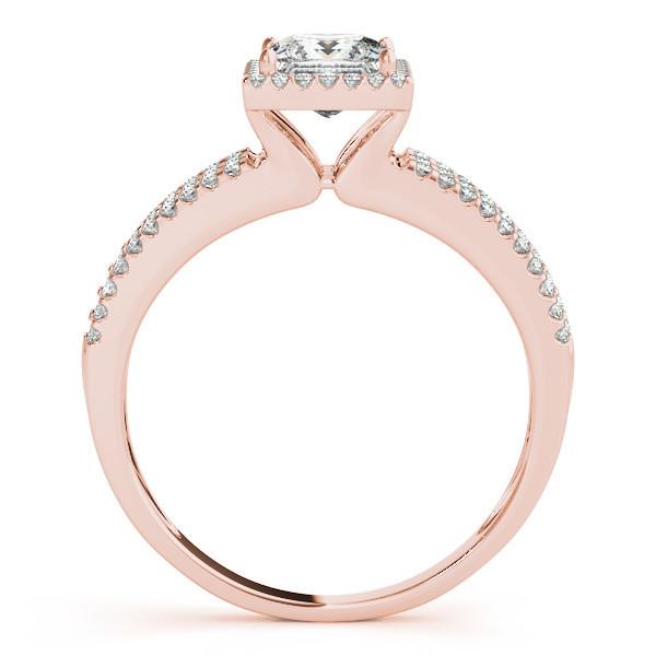 Cameron Princess/Square Moissanite Triple Split Shank Halo Engagement Ring-Custom-Made Jewelry-Fire & Brilliance ®
