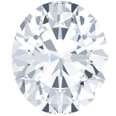 Certified Oval Fire & Brilliance Loose Moissanite Stone - 2.25 Carats - J Color - VVS2 Clarity-FIRE & BRILLIANCE