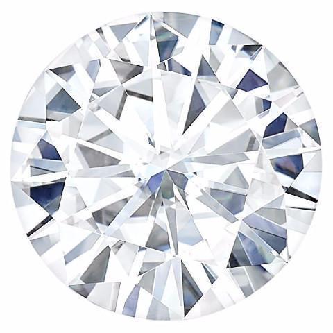 Certified Round Forever One Charles & Colvard Loose Moissanite Stone - 1.00 Carats - D Color - VVS2 Clarity-FIRE & BRILLIANCE