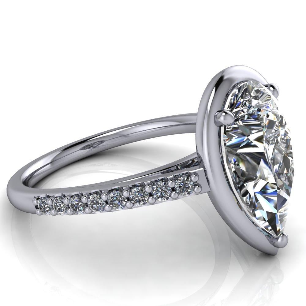 Boodles Raindance Inspired Ring, Rub Over Moissanite Diamond 2024 Ring, 3 Row Multi Stone Moissanite Ring, Unique Bezel Set Engagement Ring