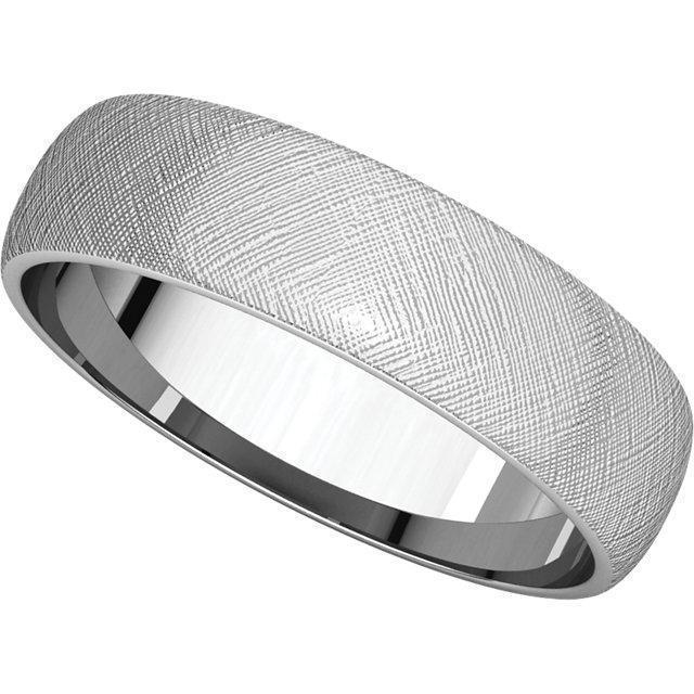 Classic Wedding Band - Florentine Finish-Wedding and Anniversary Bands-Fire & Brilliance ®