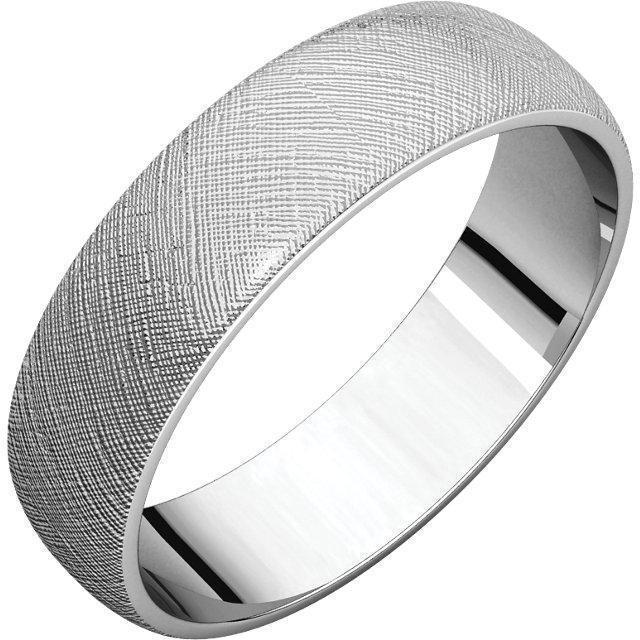 Classic Wedding Band - Florentine Finish-Wedding and Anniversary Bands-Fire & Brilliance ®