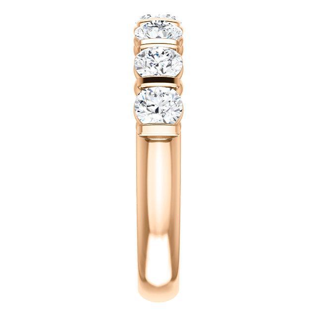 Clover Round Moissanite Anniversary Band-Wedding and Anniversary Bands-Fire & Brilliance ®