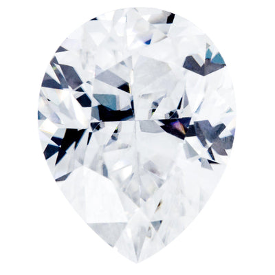 Crushed Ice Pear First Crush FAB Moissanite Loose Stone-Fire & Brilliance Moissanite-Fire & Brilliance ®