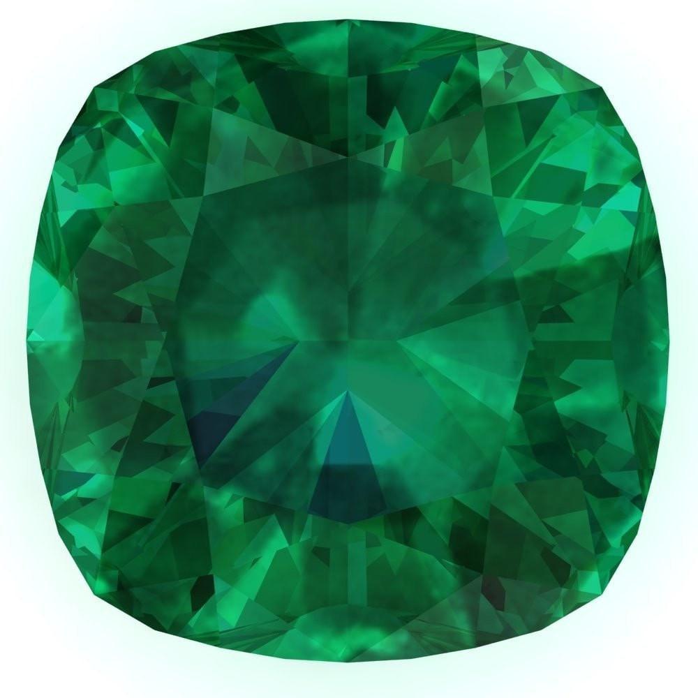 Cushion FAB Lab-Grown Emerald Gems-FIRE & BRILLIANCE